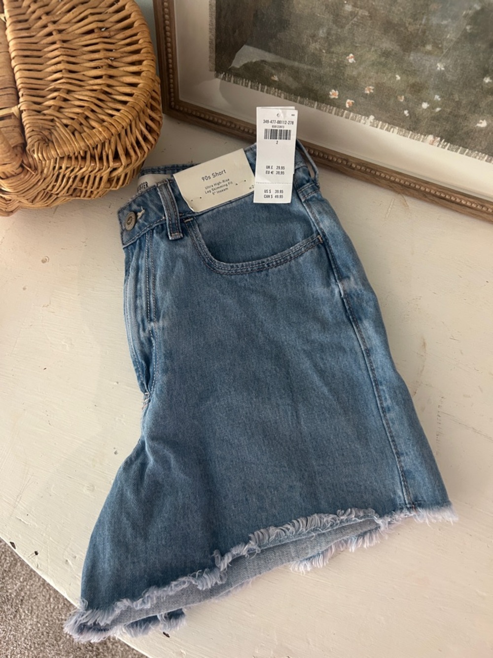 NWT Hollister ultra high rise 90s cotton shorts size 2